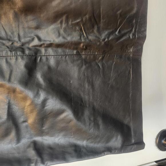 Vintage Genuine Leather Women's Pencil Midi Skirt- Size 7/8 - Picture 5 of 9